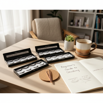 Beginner's Guide to Stocking Soft Matte Black Lash Fan Trays