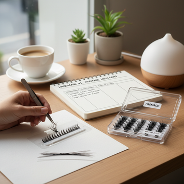 Handmade vs. Premade Lash Fans: Which Method Offers Better Retention?