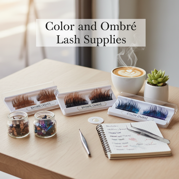 Color and Ombré Lash Supplies: Stocking Brown & Gradient Options