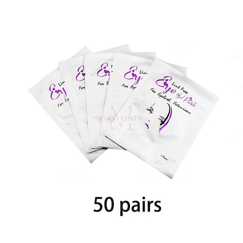 50 pairs lint-free eye gel patches by Minh Lashes for eyelash extensions
