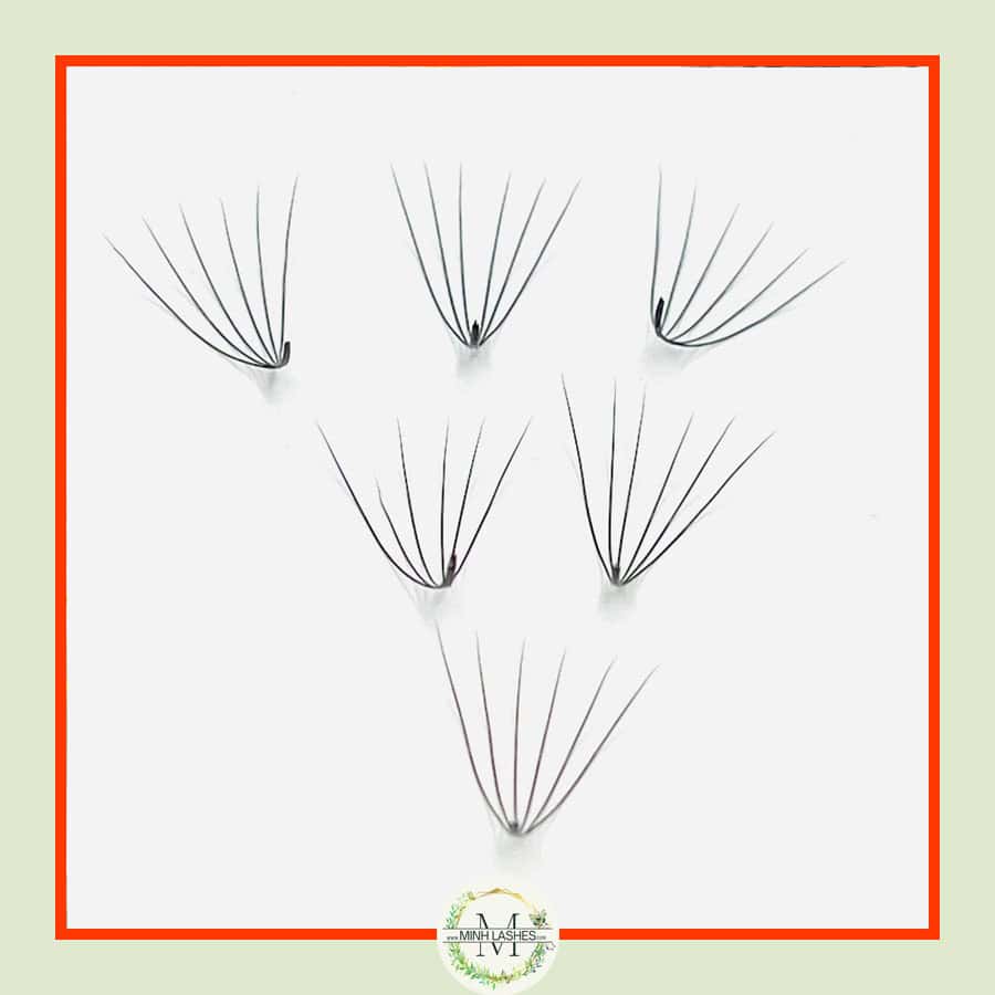 6D Premade Fans-0.07-MIXED BOX (1100 FANS ) (9mm-15mm)