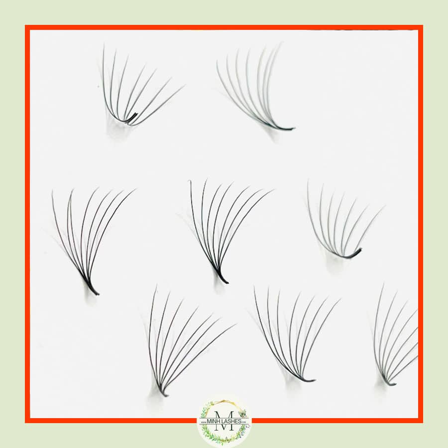 7D Premade Fans 0.07-MIXED BOX (1100 FANS ) (9mm-15mm)