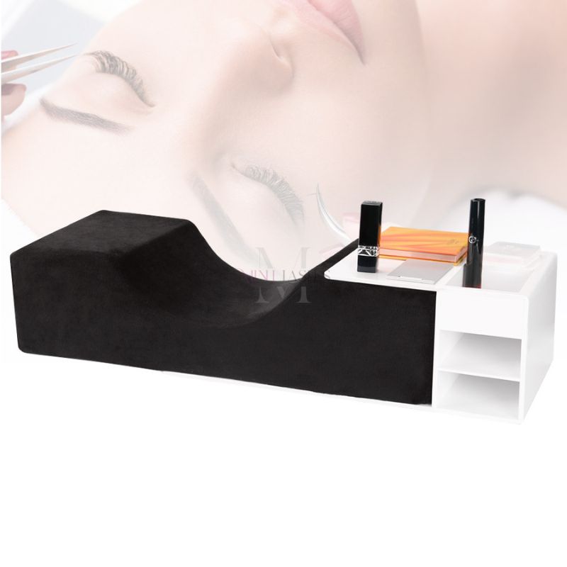 Minh Lashes U shaped lash foam pillow for eyelash extension with ergonomic support and organiser
