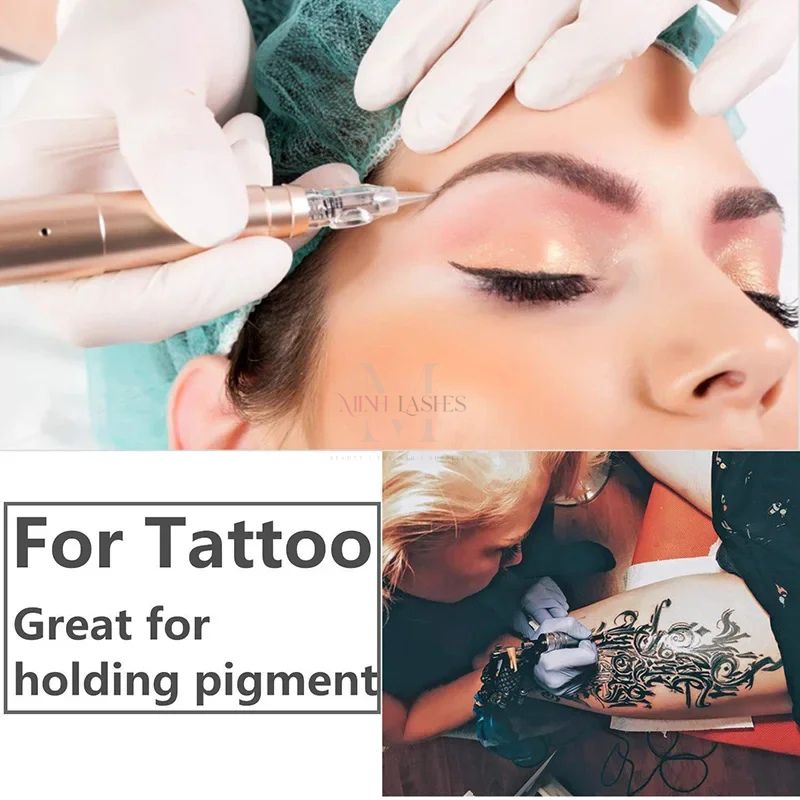 Disposable plastic ring cup used to hold tattoo or cosmetic pigments during professional procedures.