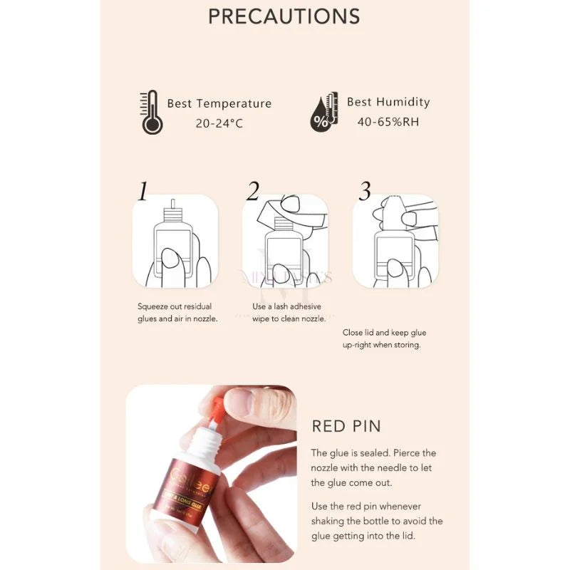 Gollee fast and long eyelash extension glue packaging 5ml