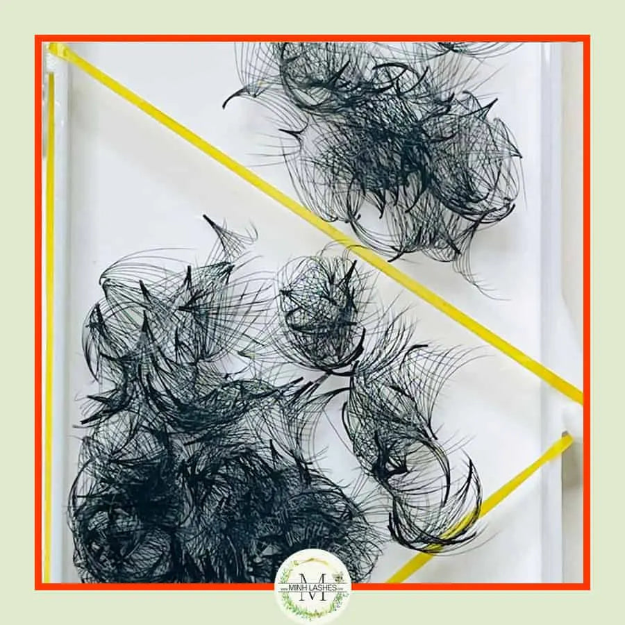 High quality premade volume lash fans for professional eyelash extensions by Minh Lashes Australia.