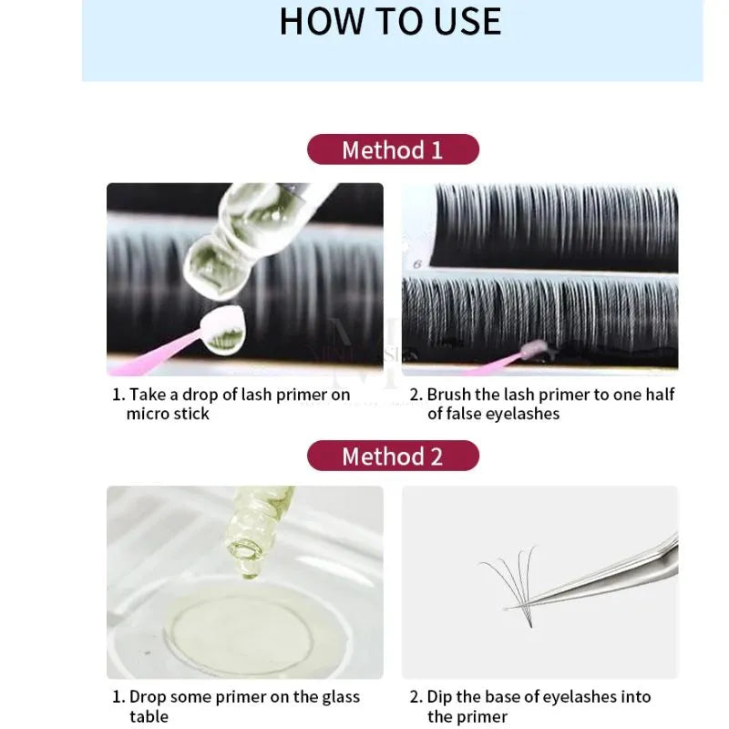 How to use lash primer for professional eyelash extension application