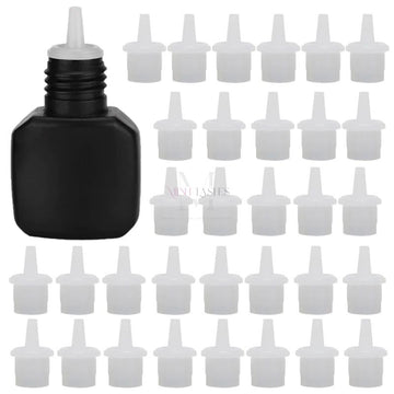 Lash glue nozzle replacement tips compatible with eyelash extension glue bottles