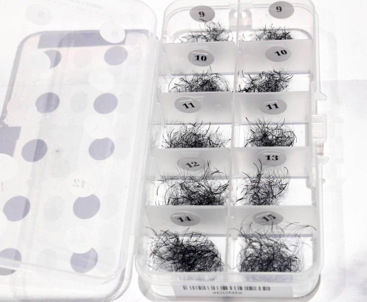 4D Premade Fans-0.07-MIXED BOX (1100 FANS ) (9mm-15mm)